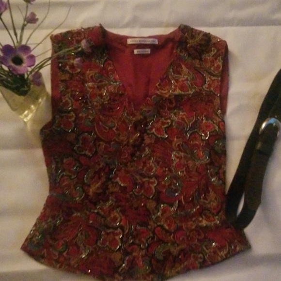 Anne Pinkerton Hand Beaded Vintage Vest - Picture 1 of 8